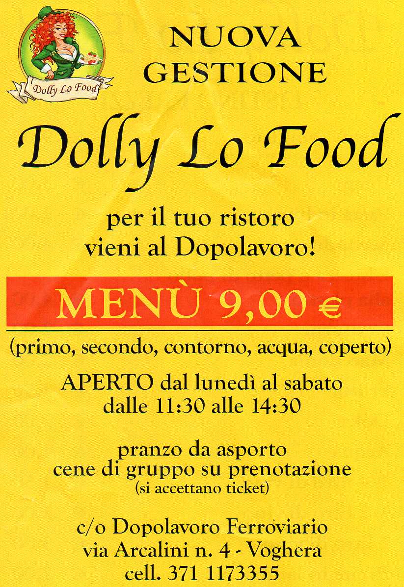 dolly lo food DLF Voghera mensa